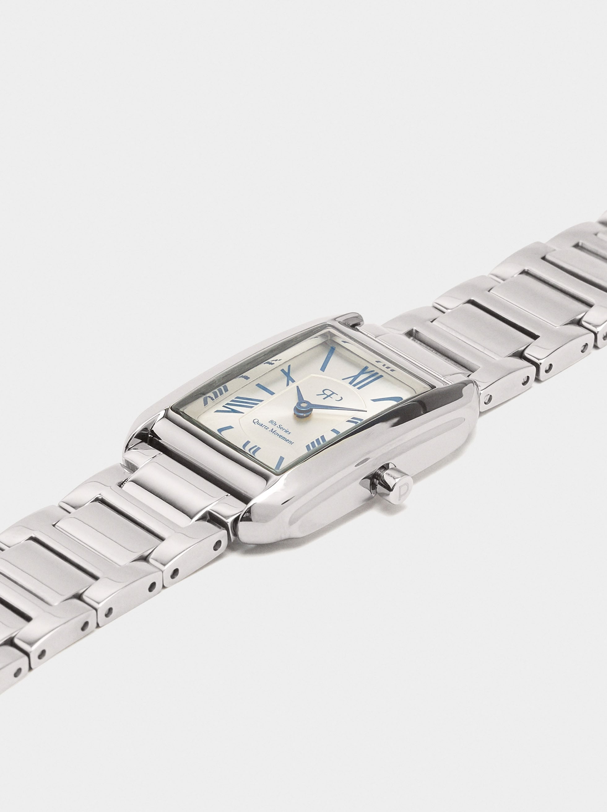 Reloj Rectangular Pulsera De Acero Inoxidable