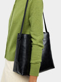 Bolso De Hombro Efecto Craquelado