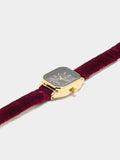 Reloj Cuadrado Pulsera Efecto Terciopelo