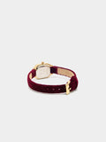 Reloj Cuadrado Pulsera Efecto Terciopelo