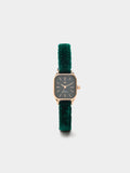 Reloj Cuadrado Pulsera Efecto Terciopelo
