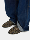 Mocasines De Piel Estampado Animal