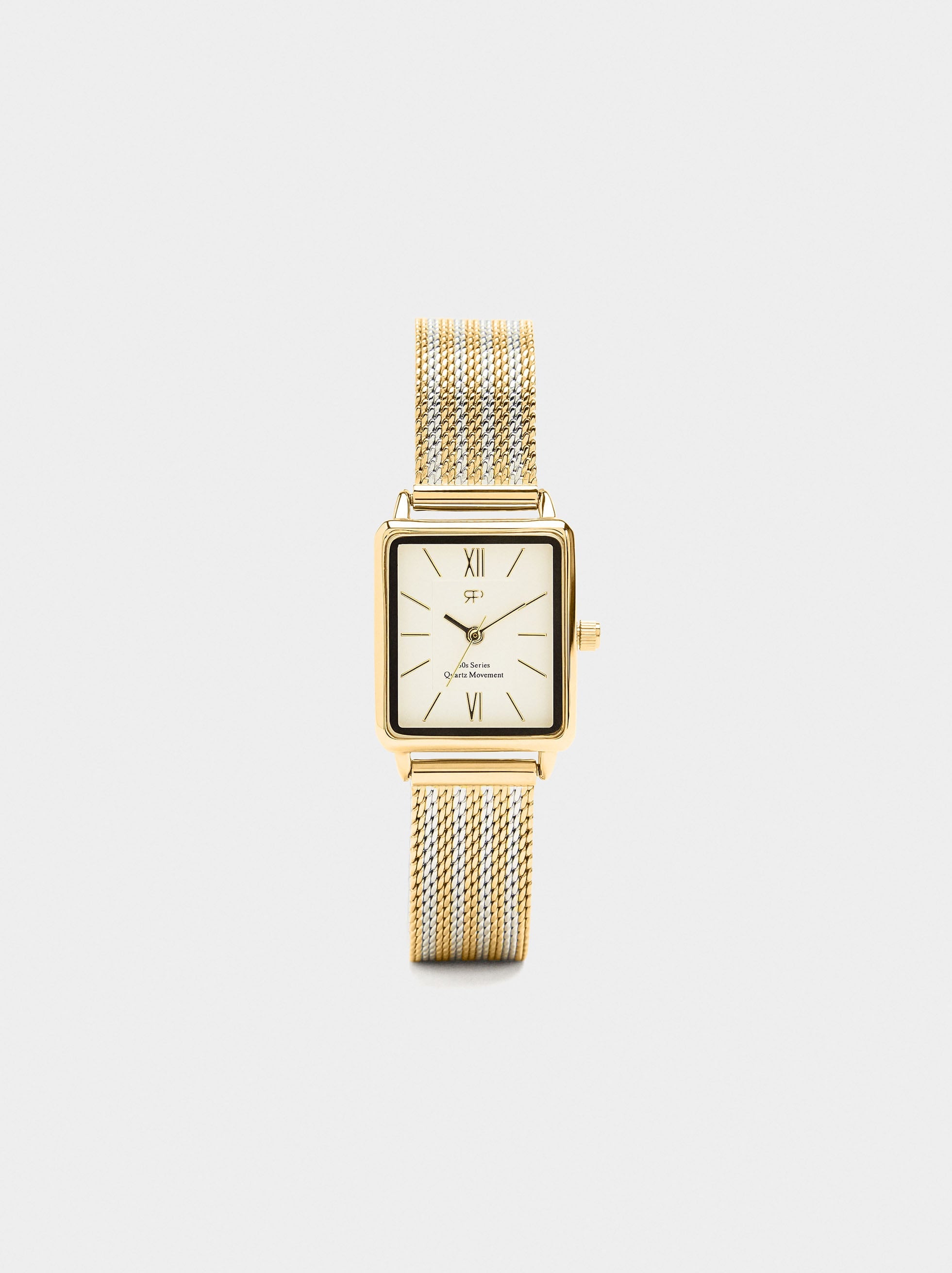 Reloj Pulsera De Punto Bicolor De Acero