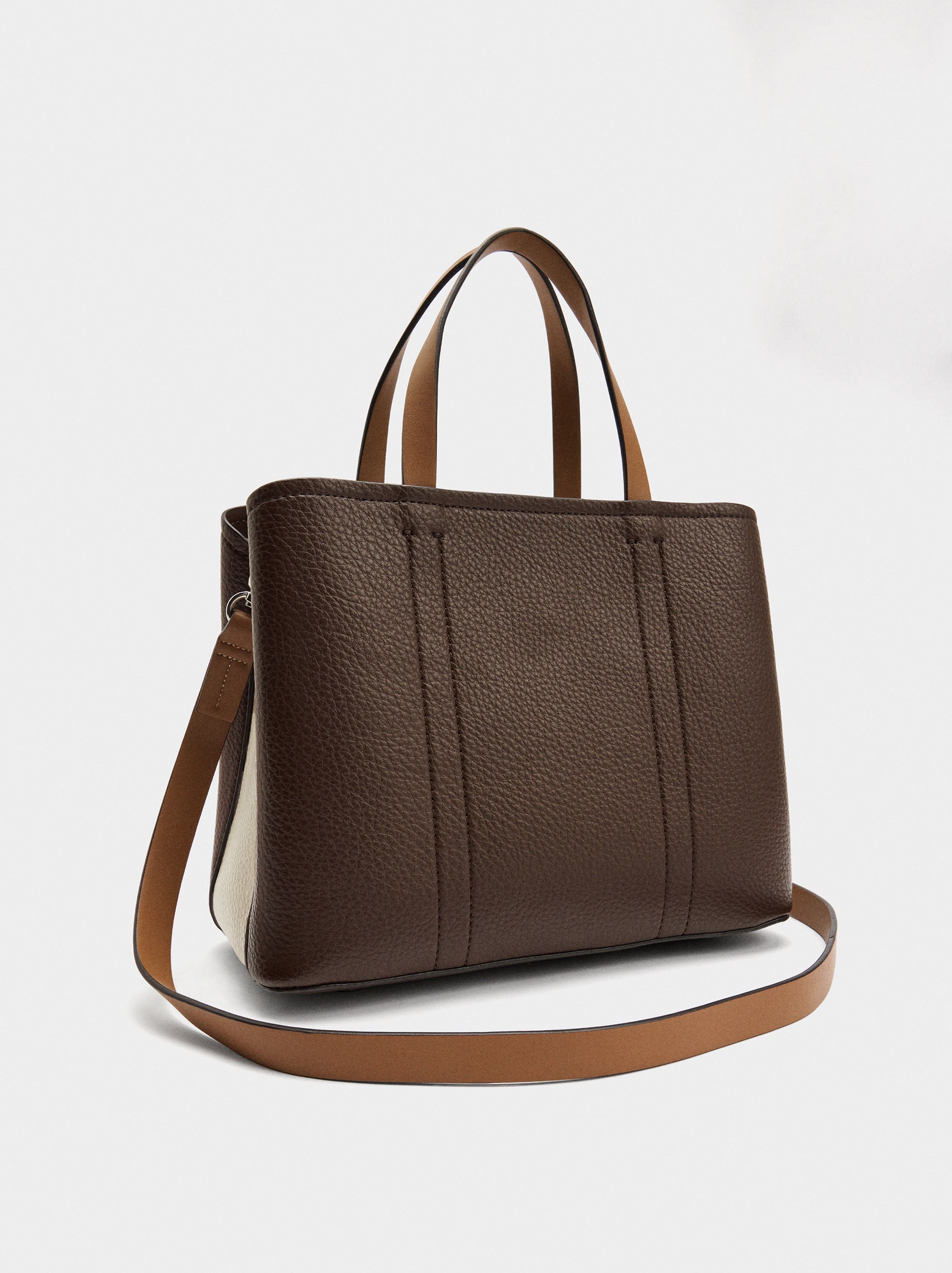 Bolso Tote De Color Block