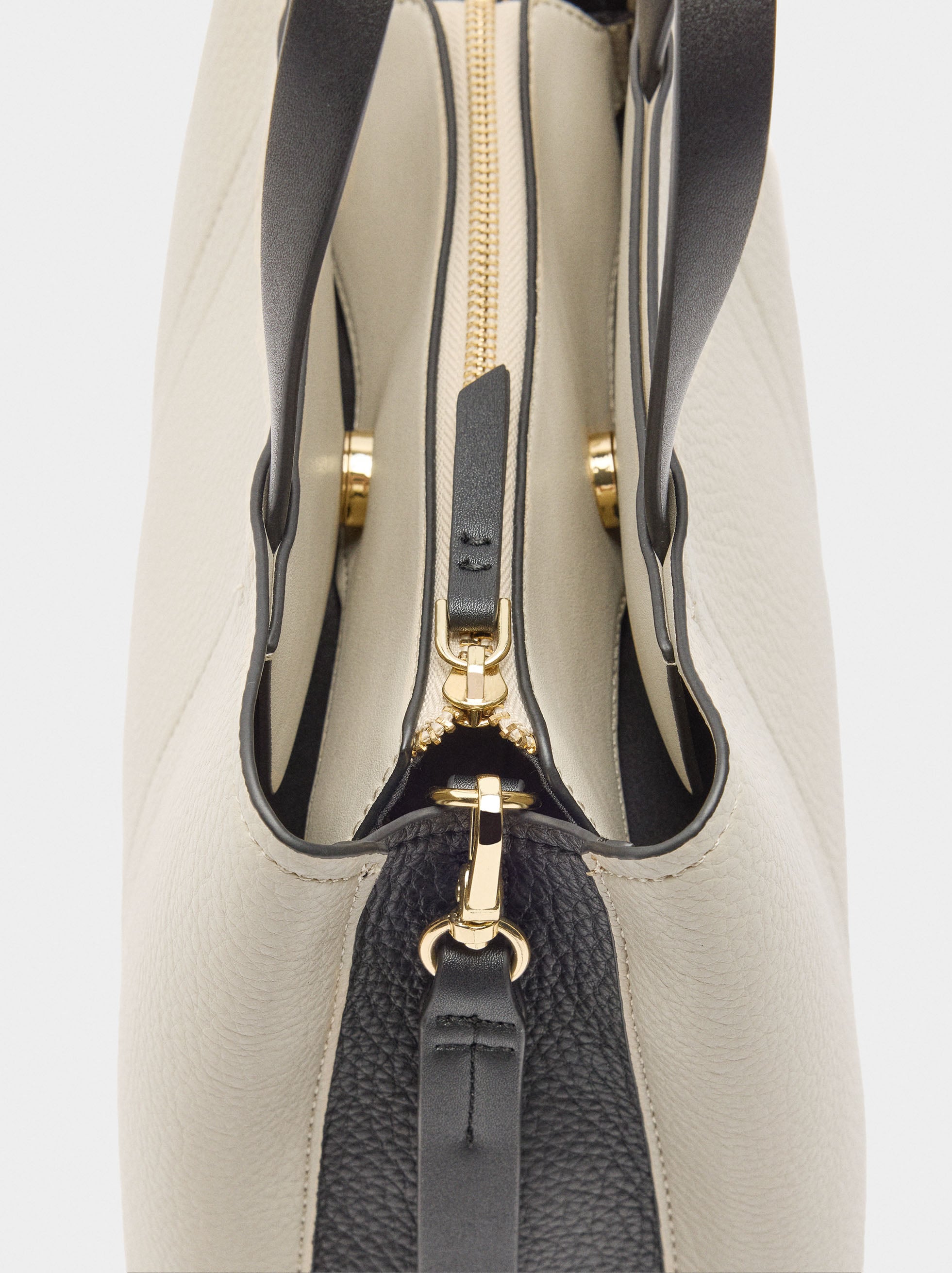 Bolso Tote De Color Block