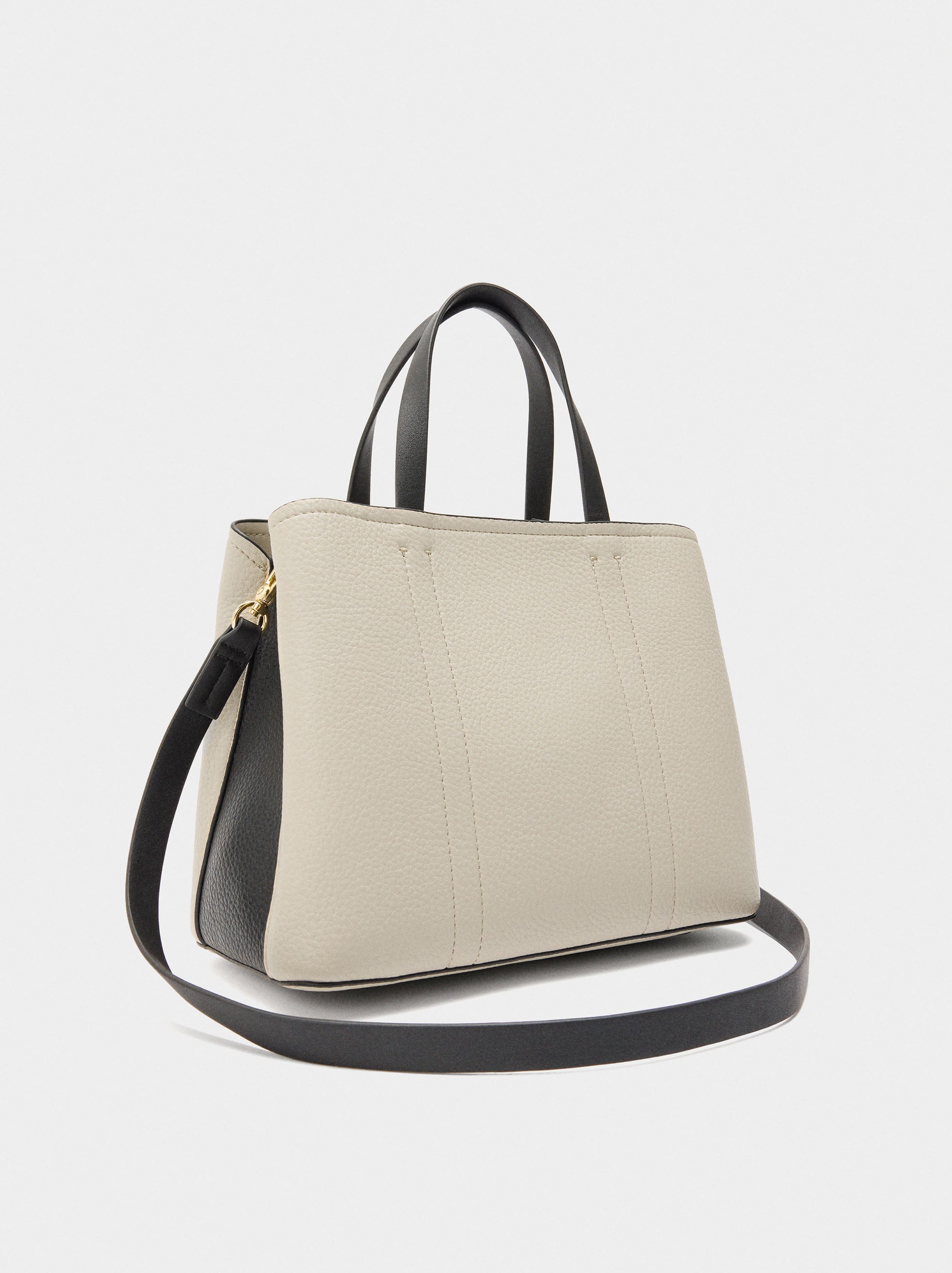 Bolso Tote De Color Block