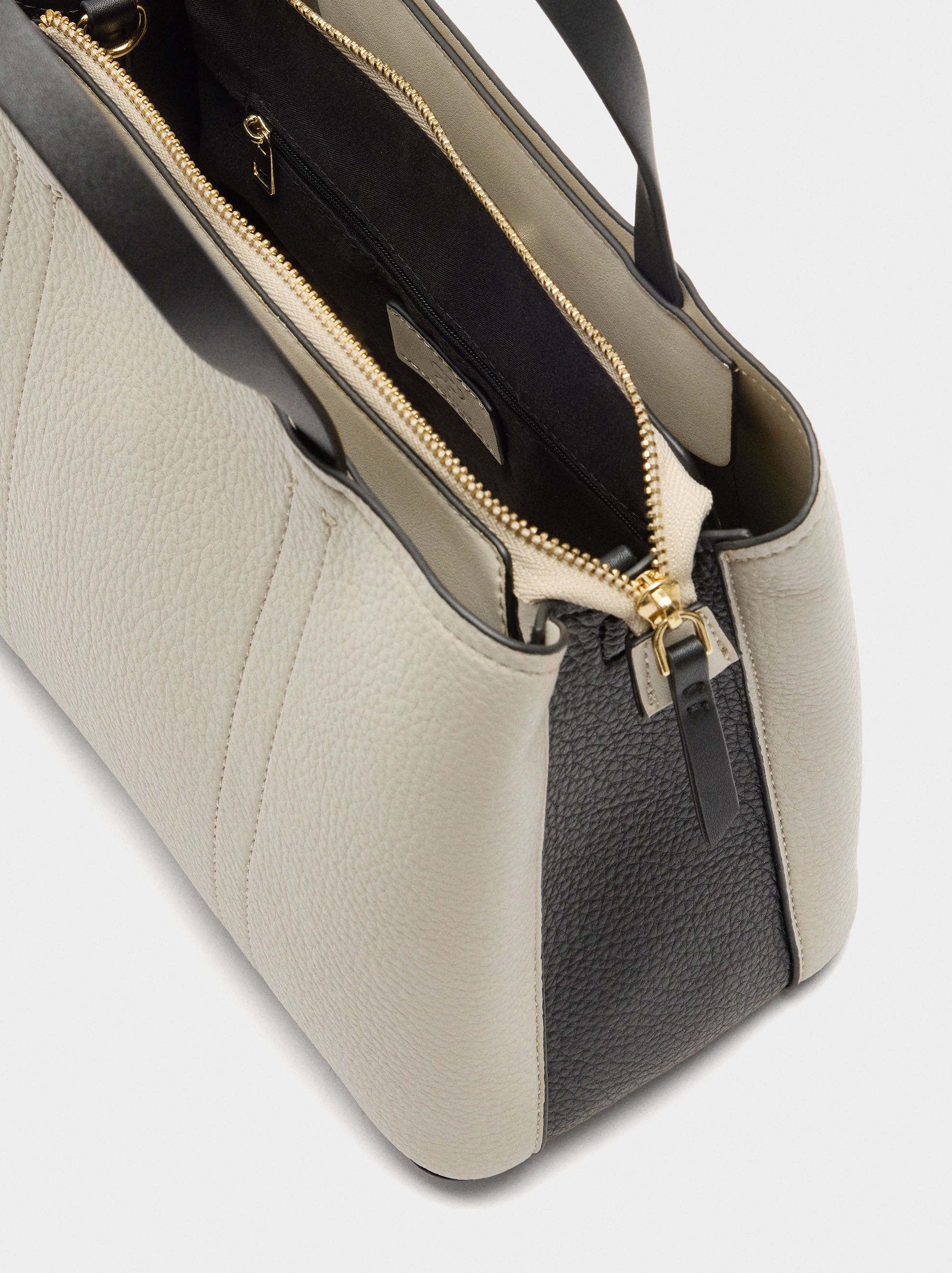 Bolso Tote De Color Block