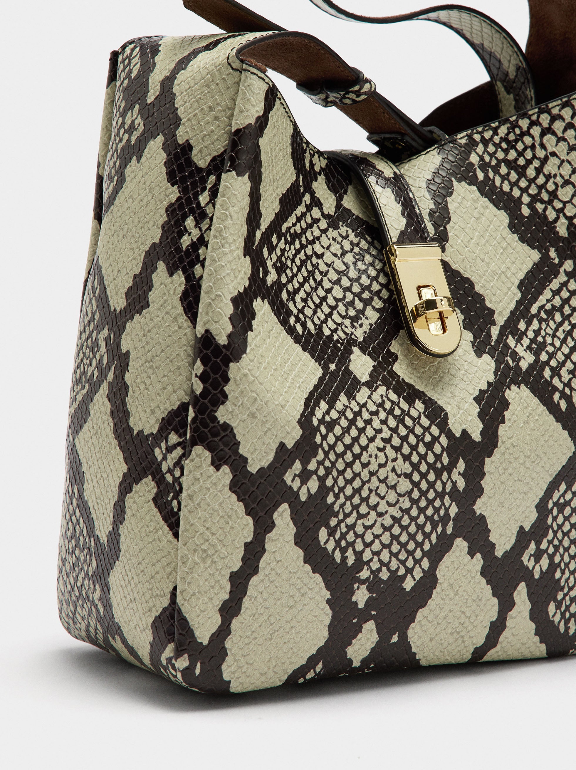Bolso De Hombro Estampado Animal