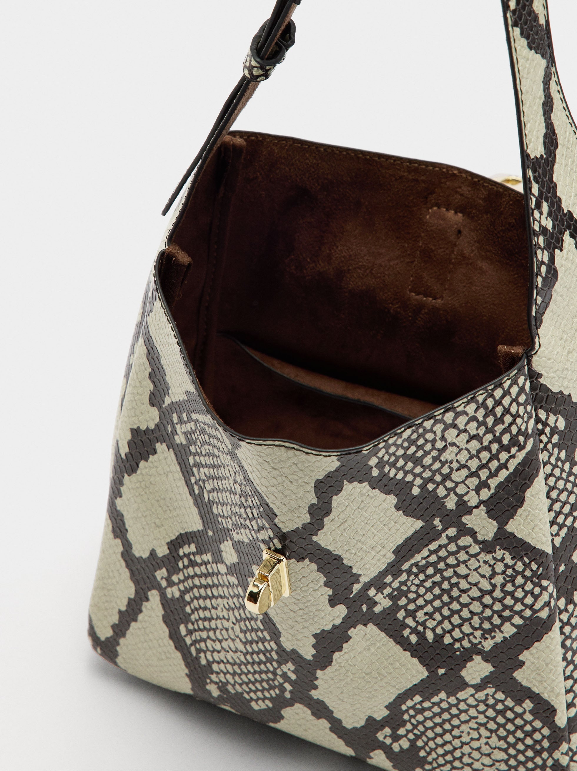 Bolso De Hombro Estampado Animal