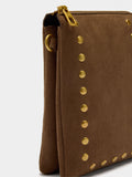 Bolso Bandolera Con Textura Y Tachuelas