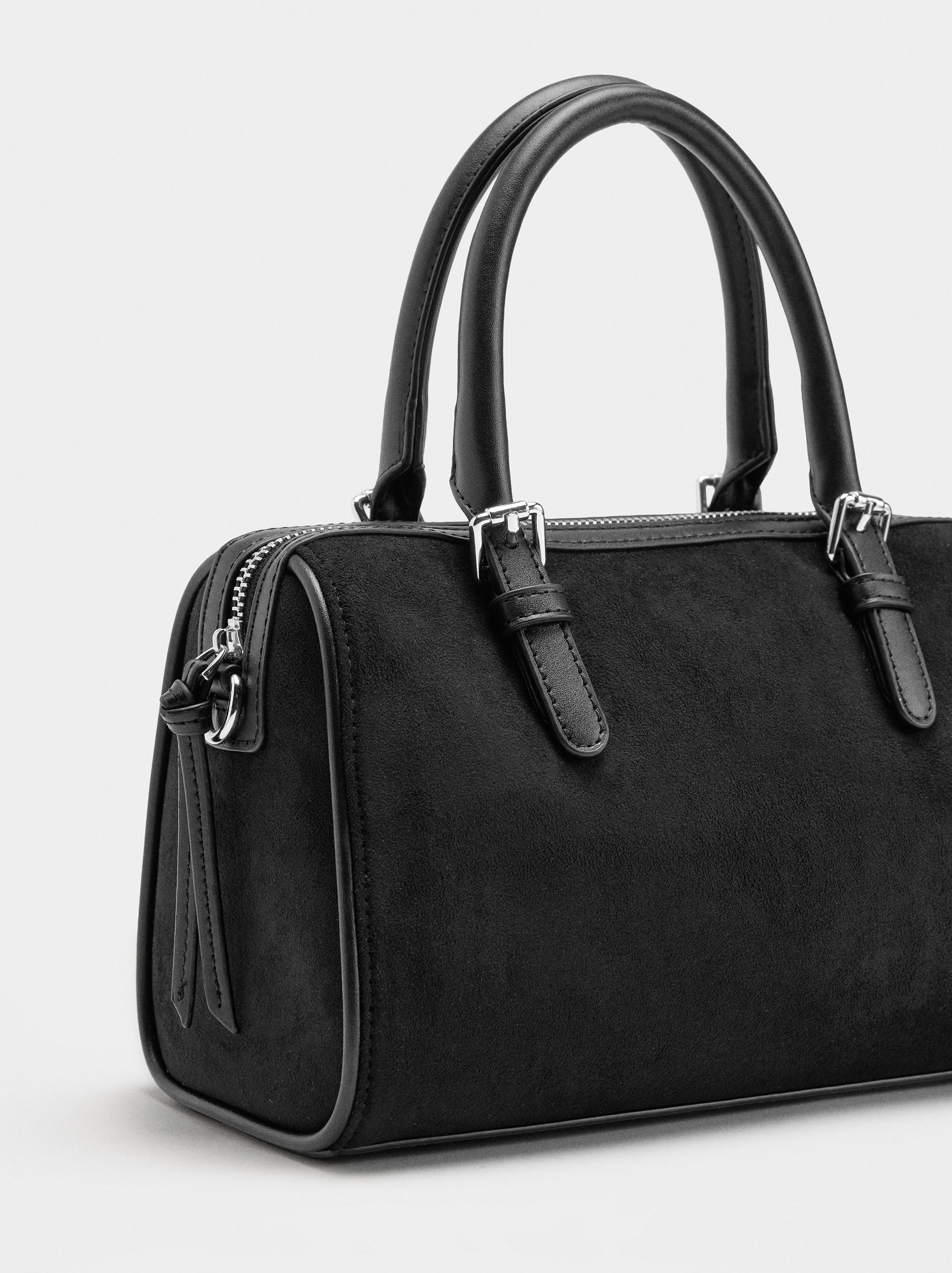 Bolso Bowling Efecto Piel L