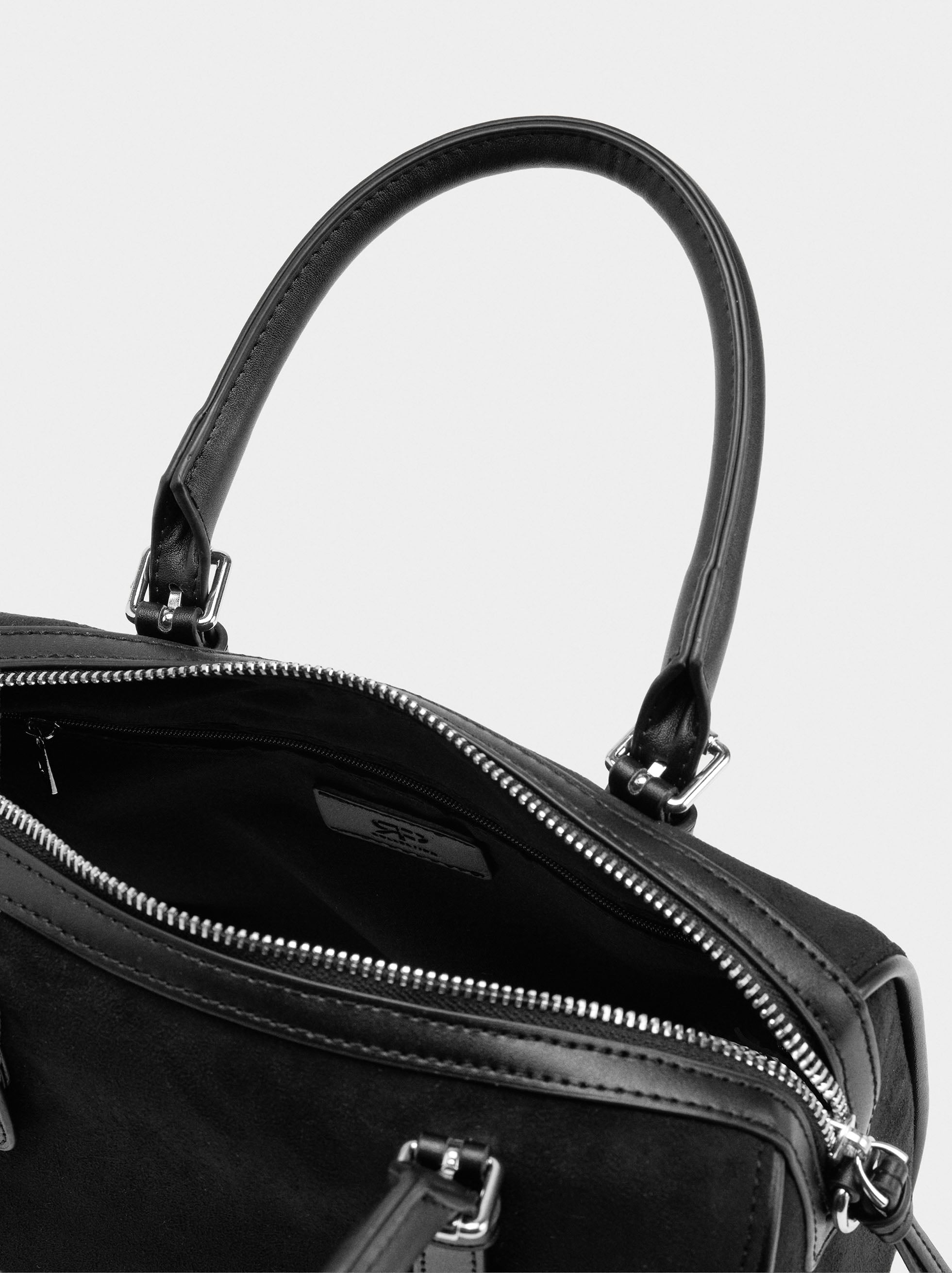 Bolso Bowling Efecto Piel L