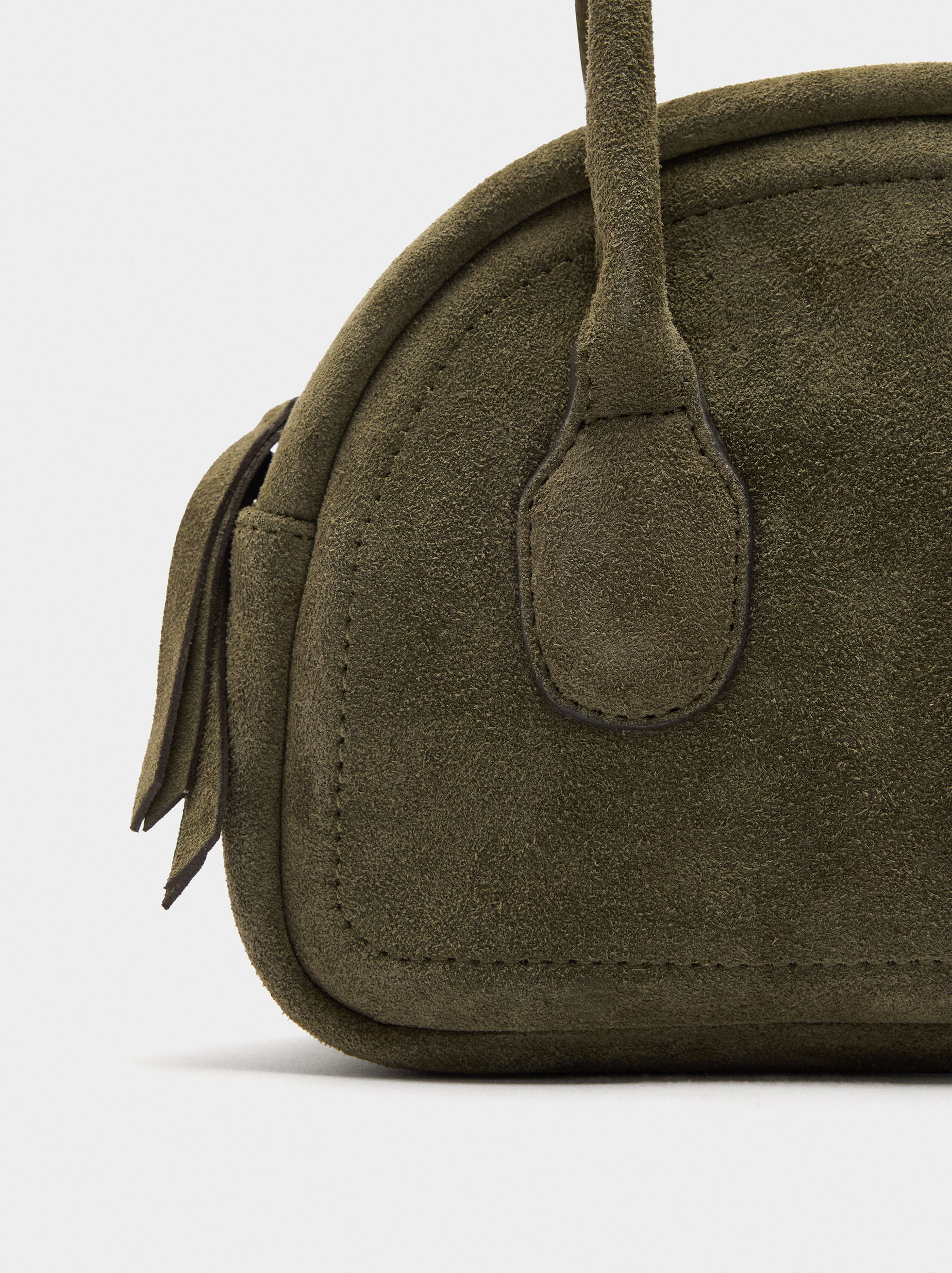 Bolso Bowling De Piel