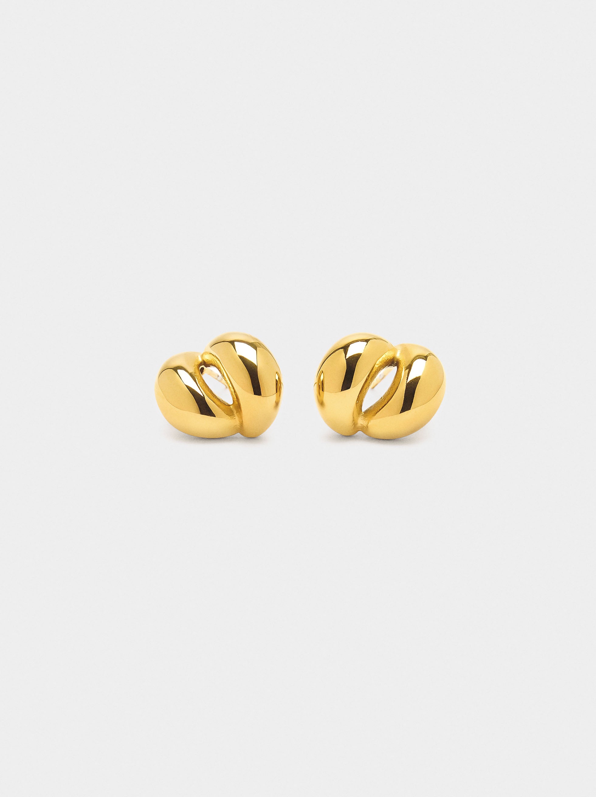 Pendientes De Efecto Doble – Acero Inoxidable