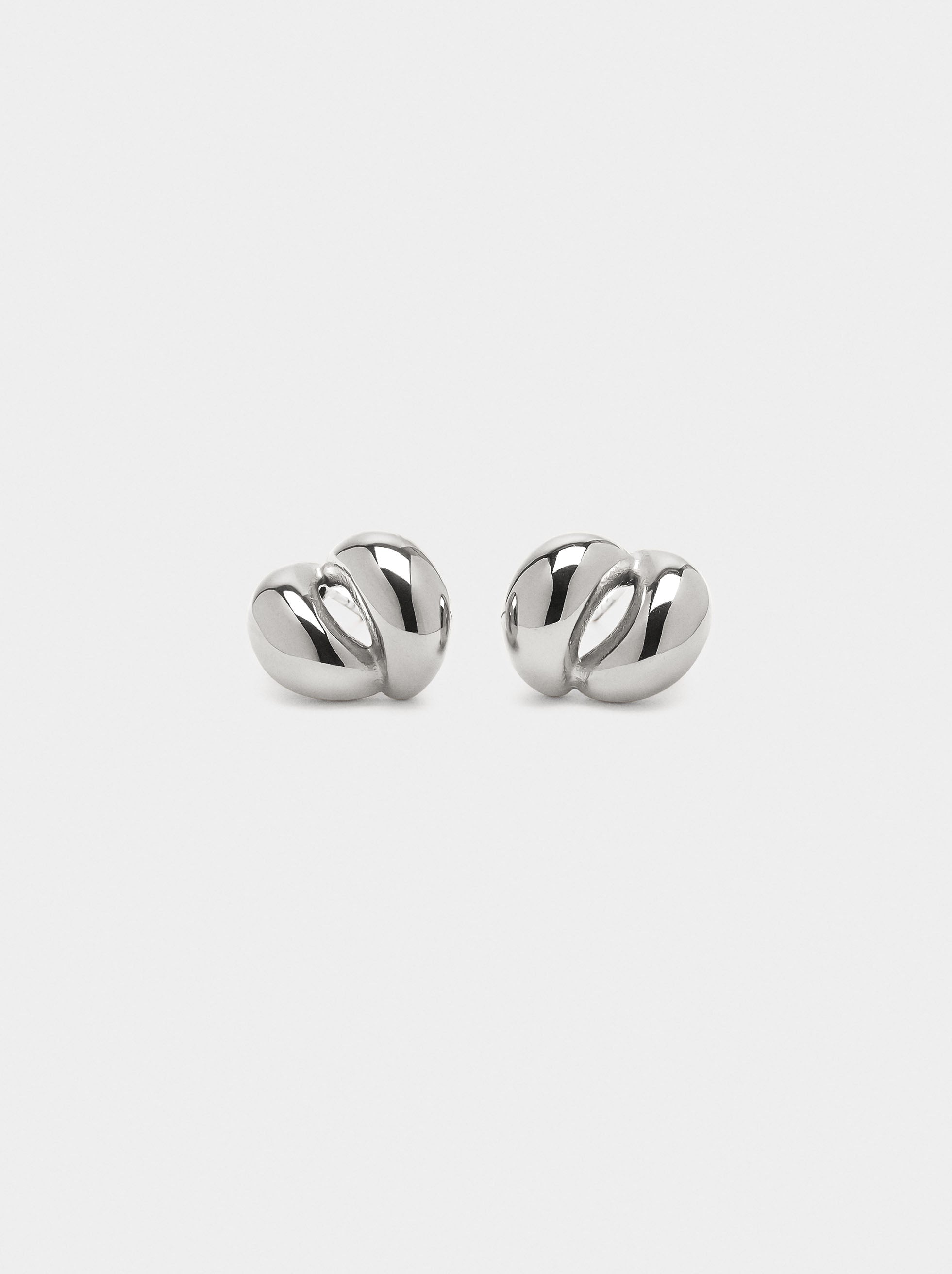 Pendientes De Efecto Doble – Acero Inoxidable