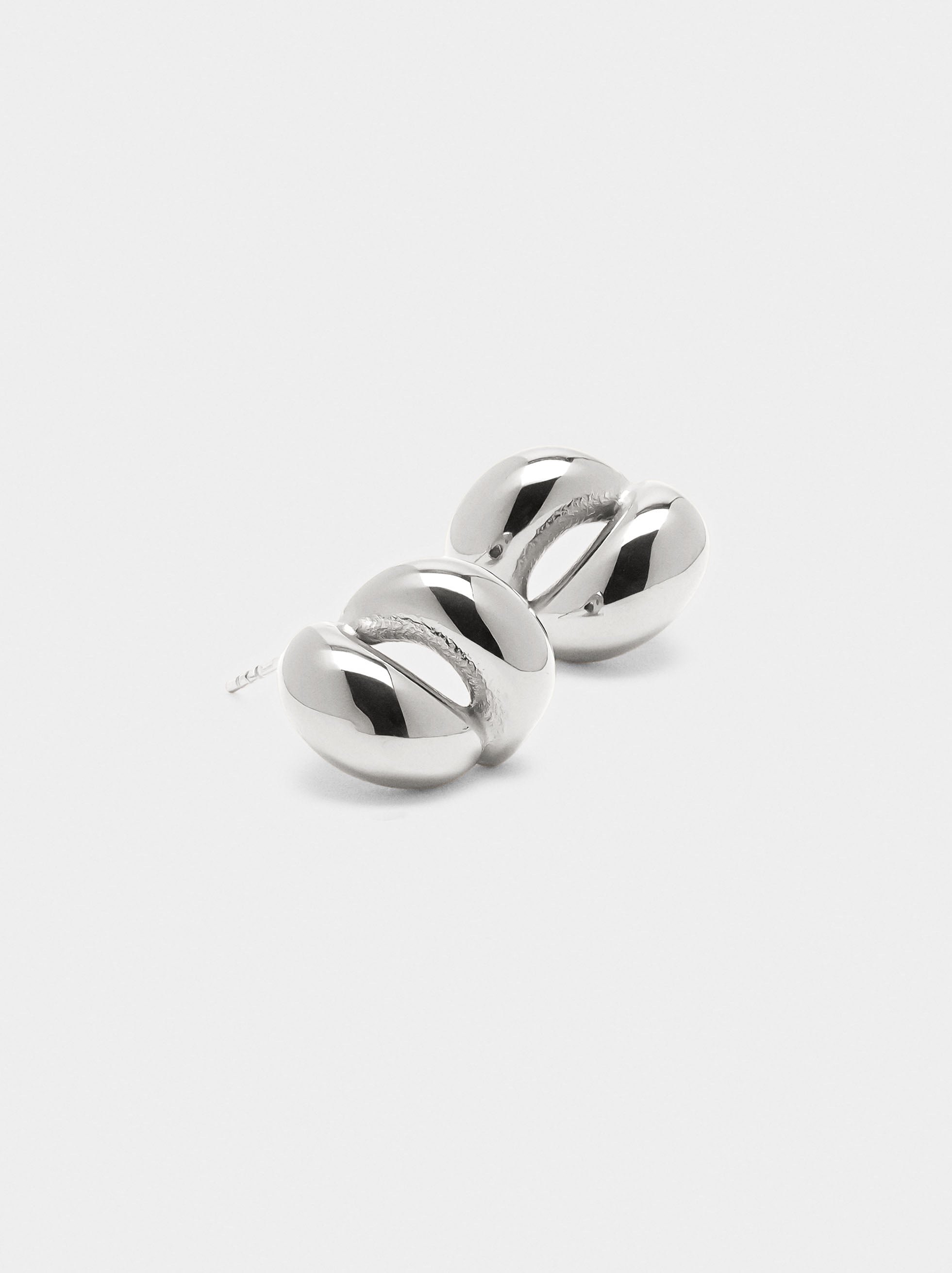 Pendientes De Efecto Doble – Acero Inoxidable