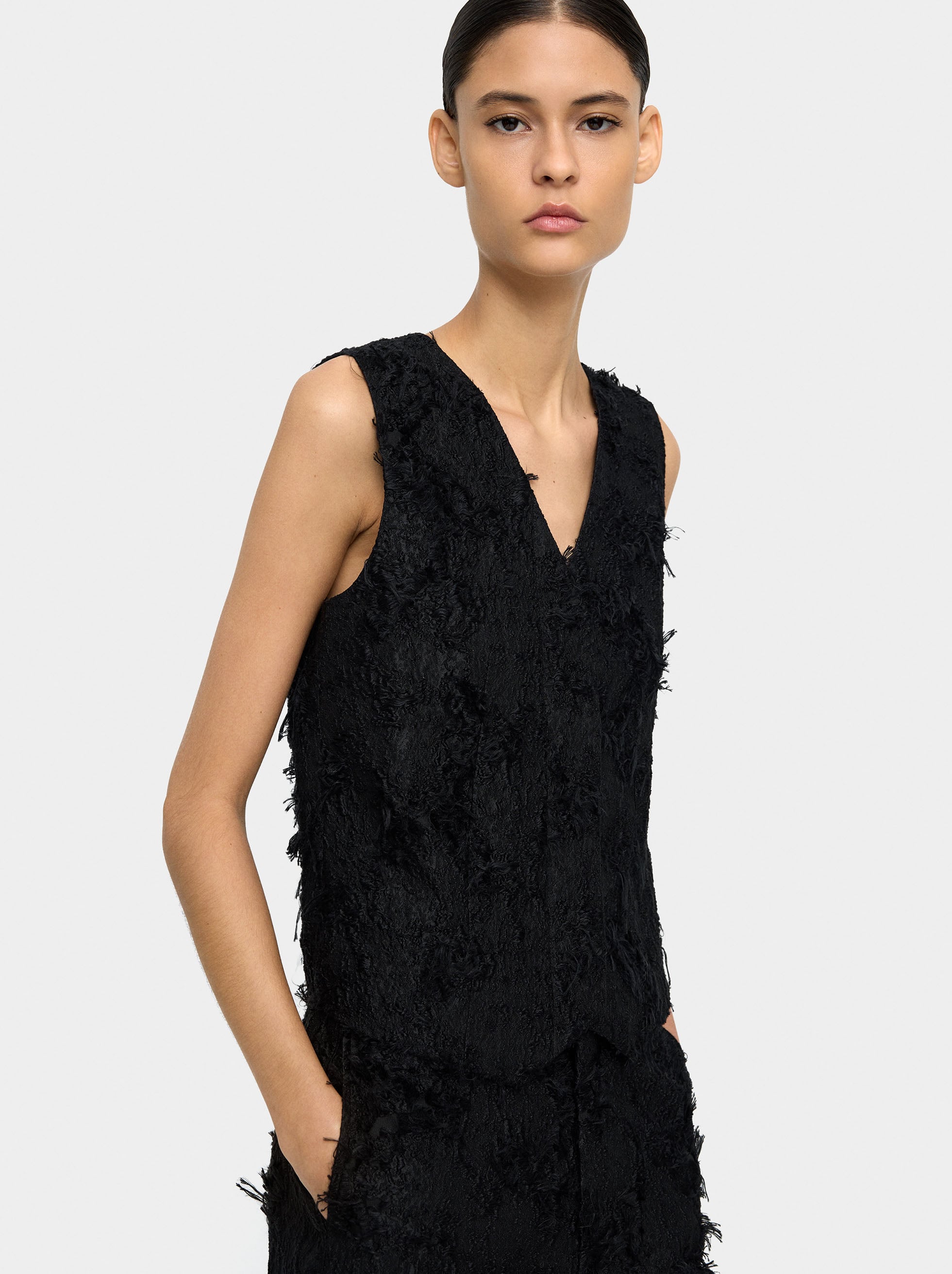 Chaleco Jacquard