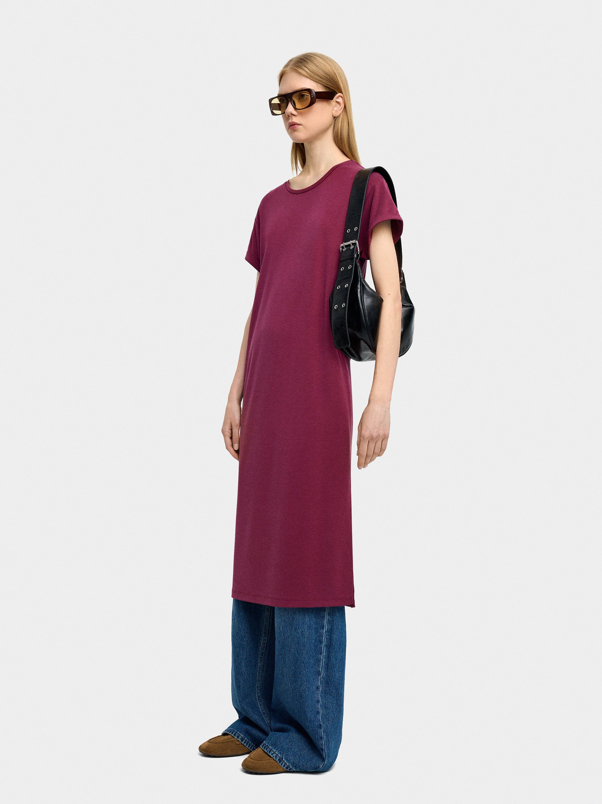 Vestido Midi Liso