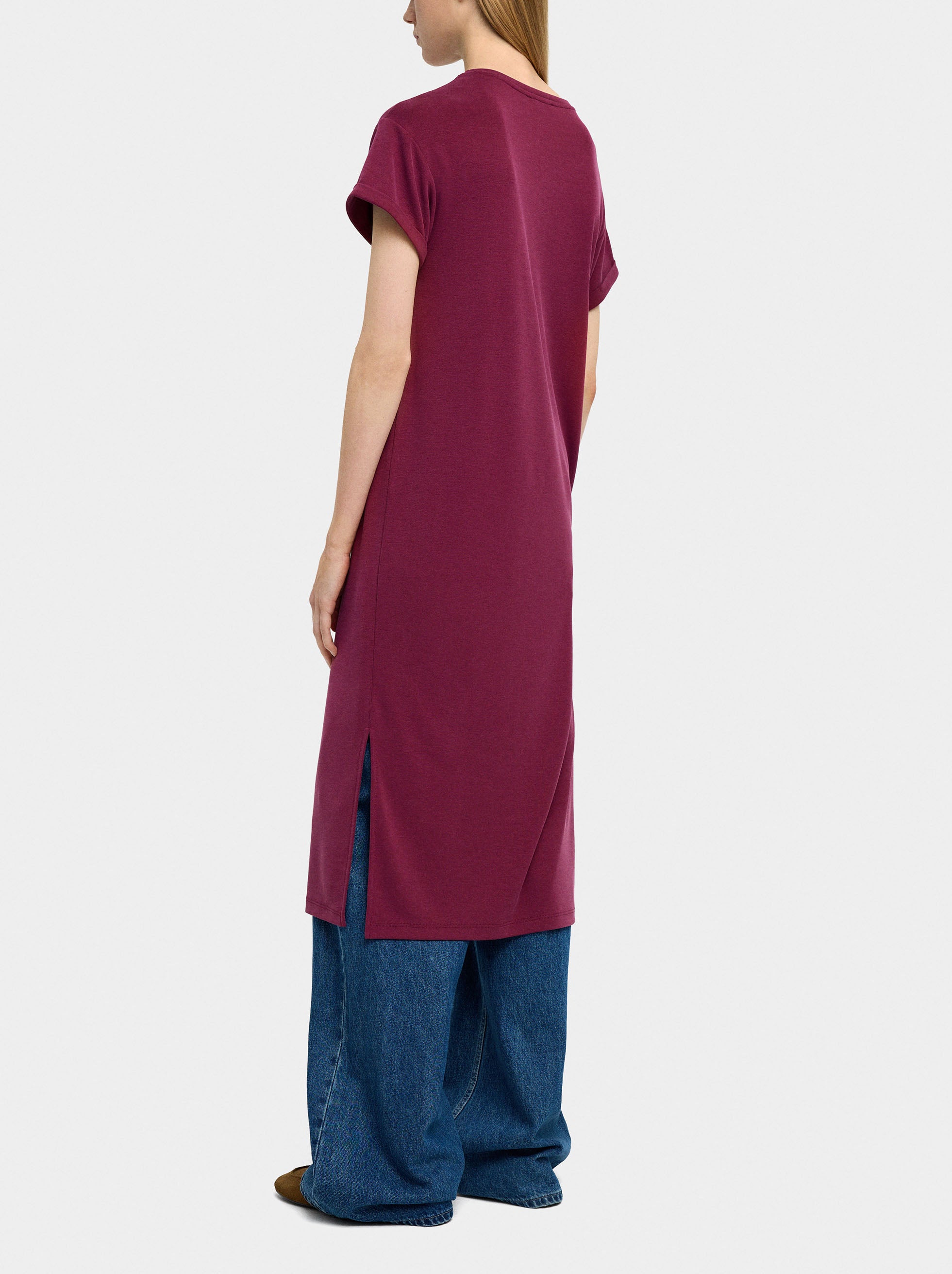 Vestido Midi Liso