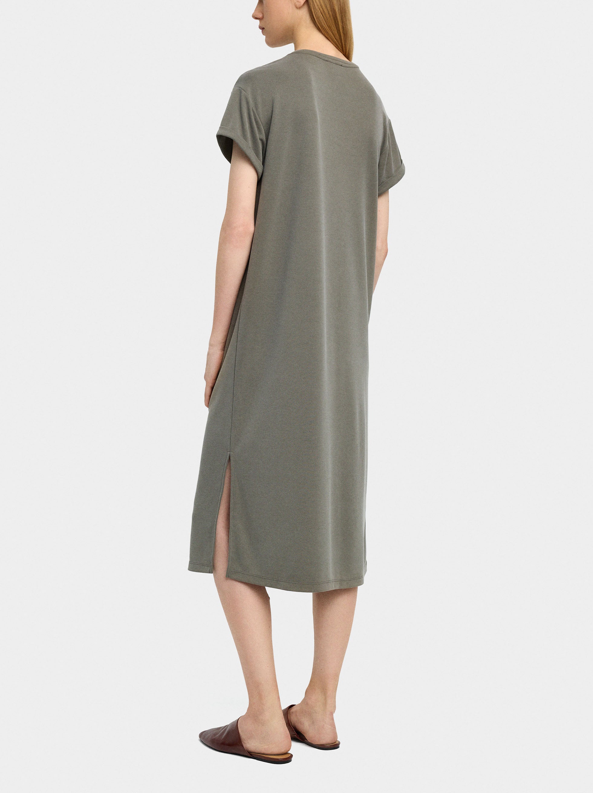 Vestido Midi Liso