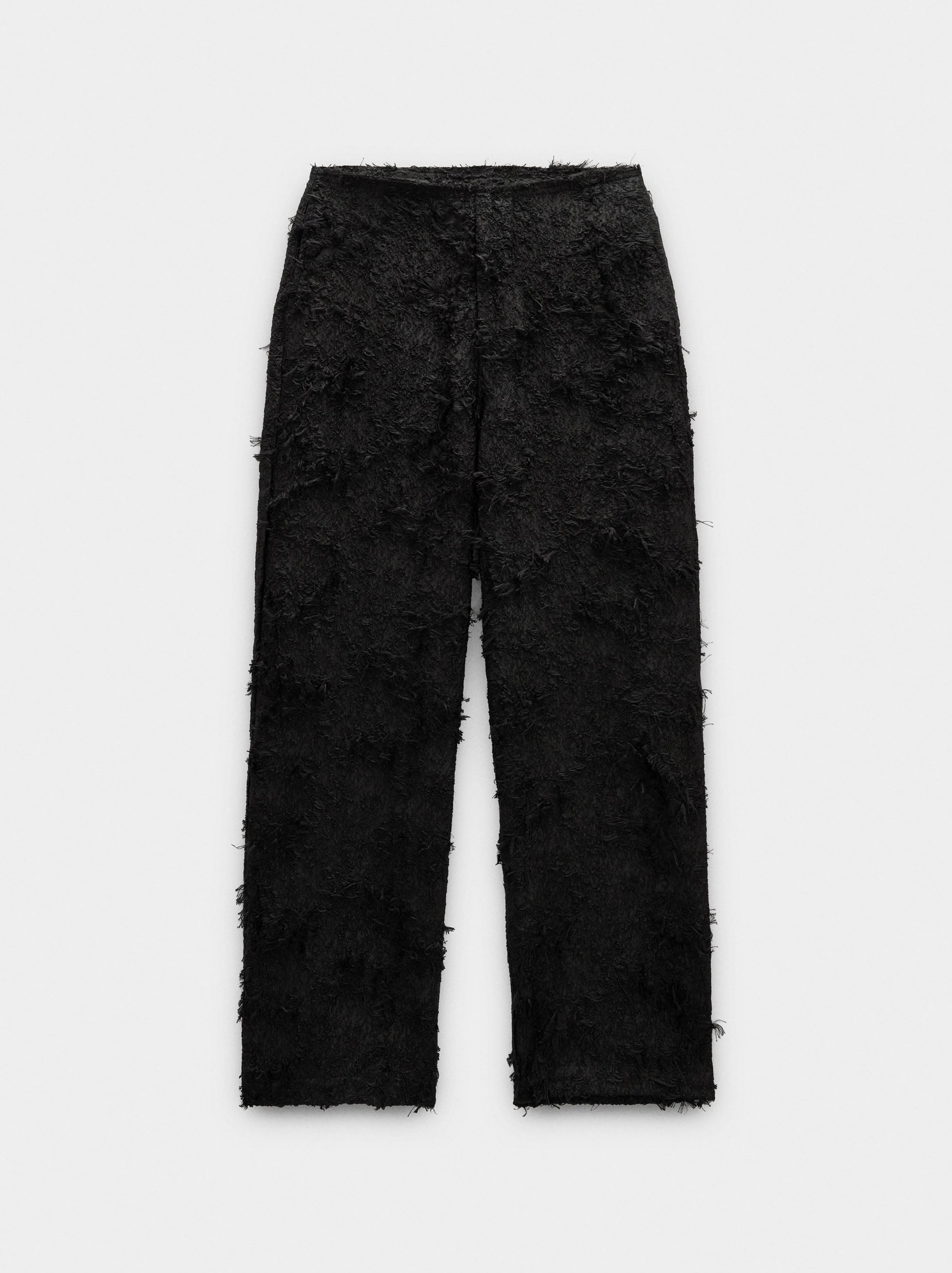 Pantalón Con Textura De Algodón