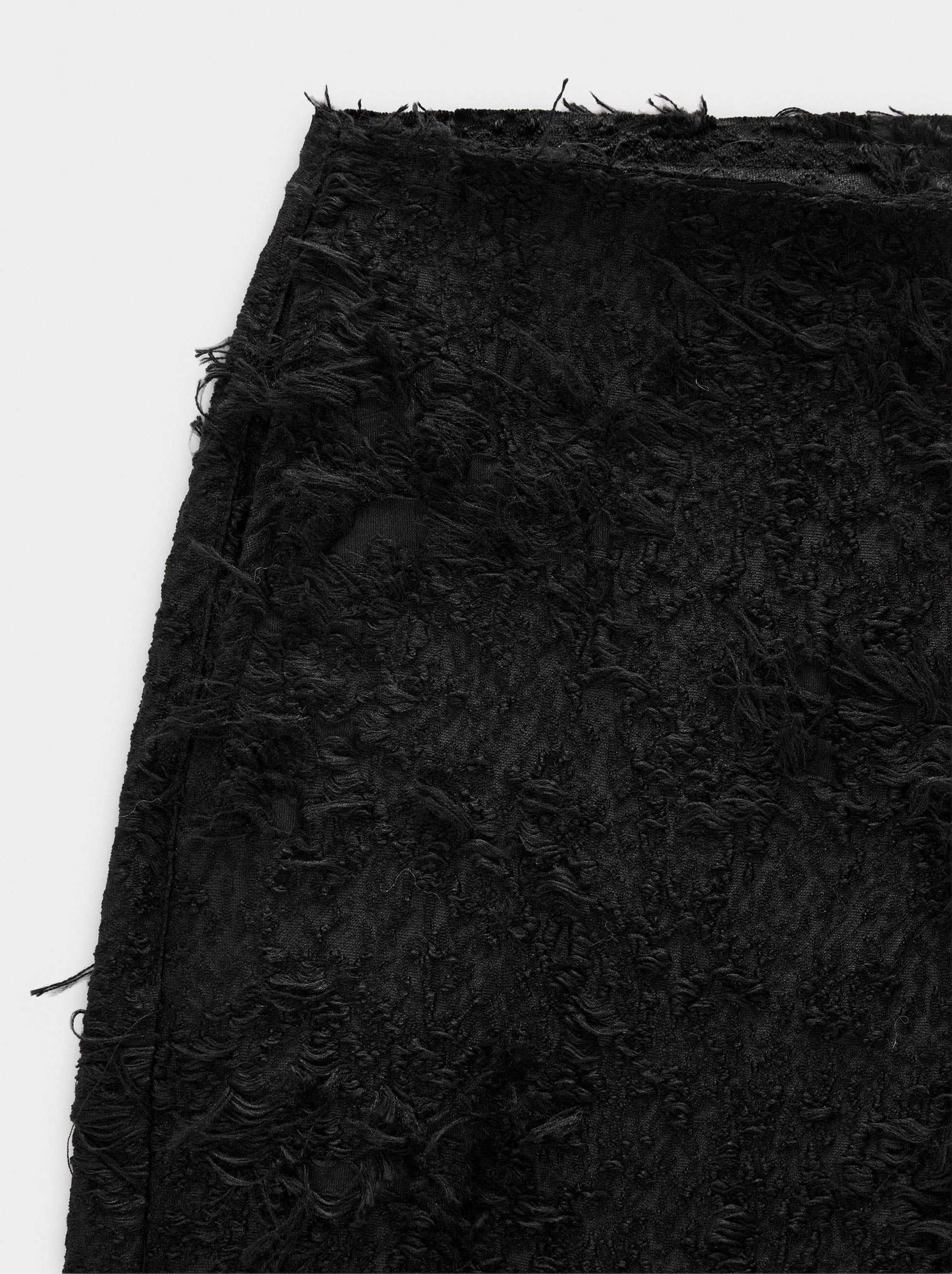 Pantalón Con Textura De Algodón