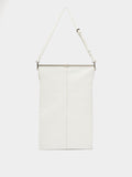 Bolso De Hombro De Piel Craquelada