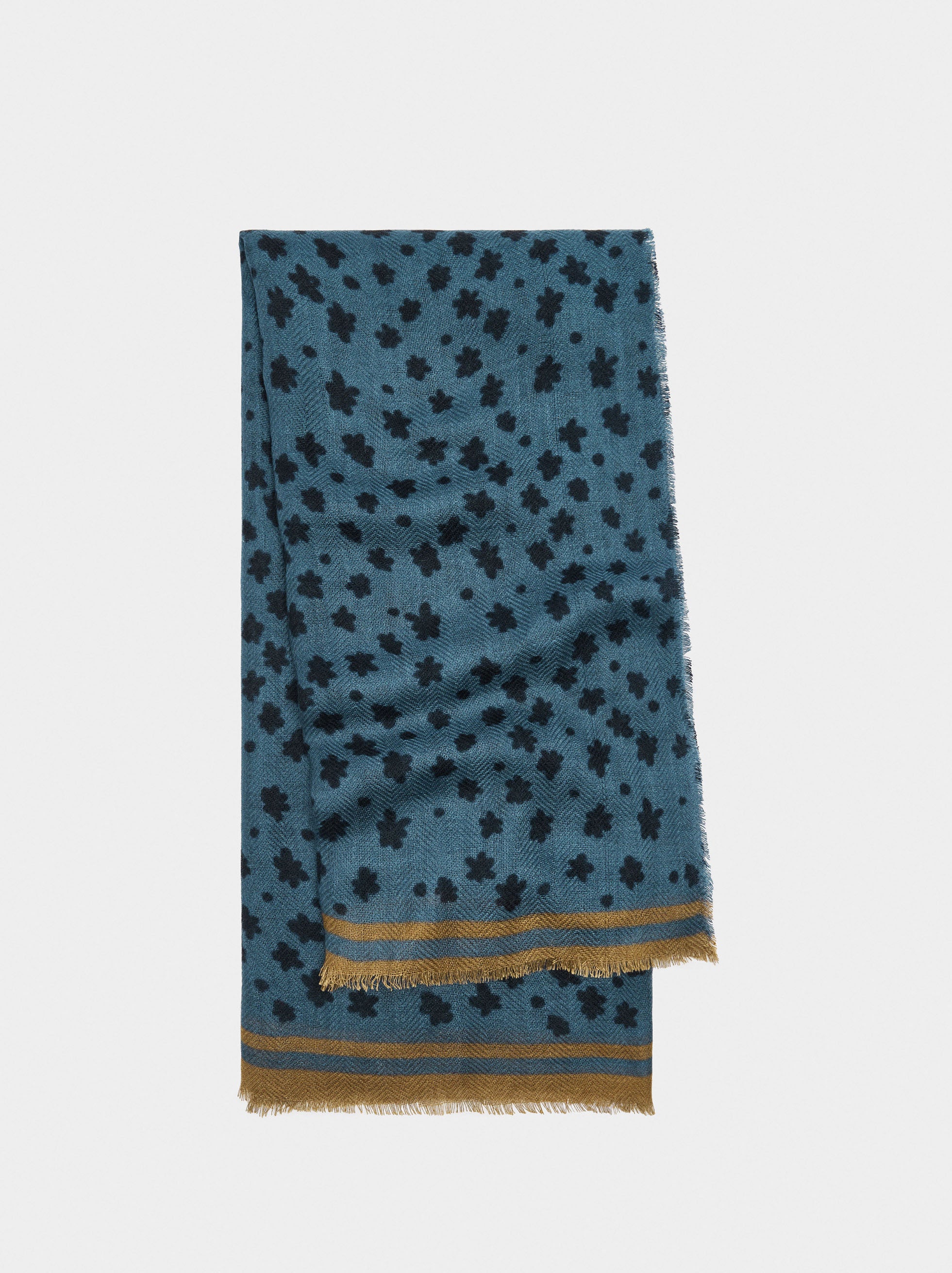 Pañuelo Estampado De Lana
