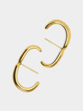 Pendientes Ear Jacket Segmentados - Acero Inoxidable