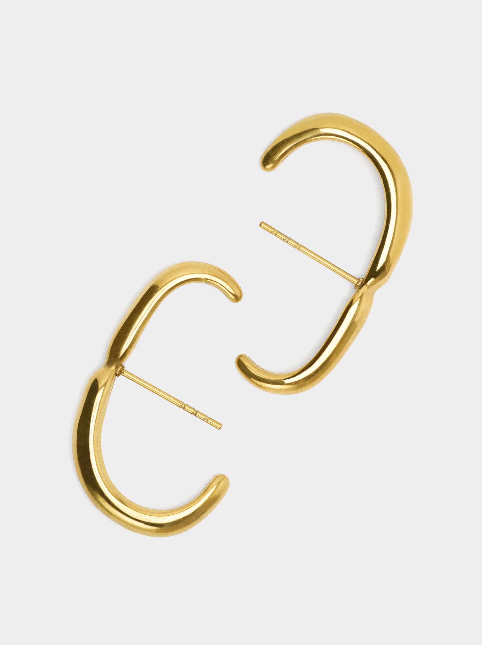 Pendientes Ear Jacket Segmentados - Acero Inoxidable
