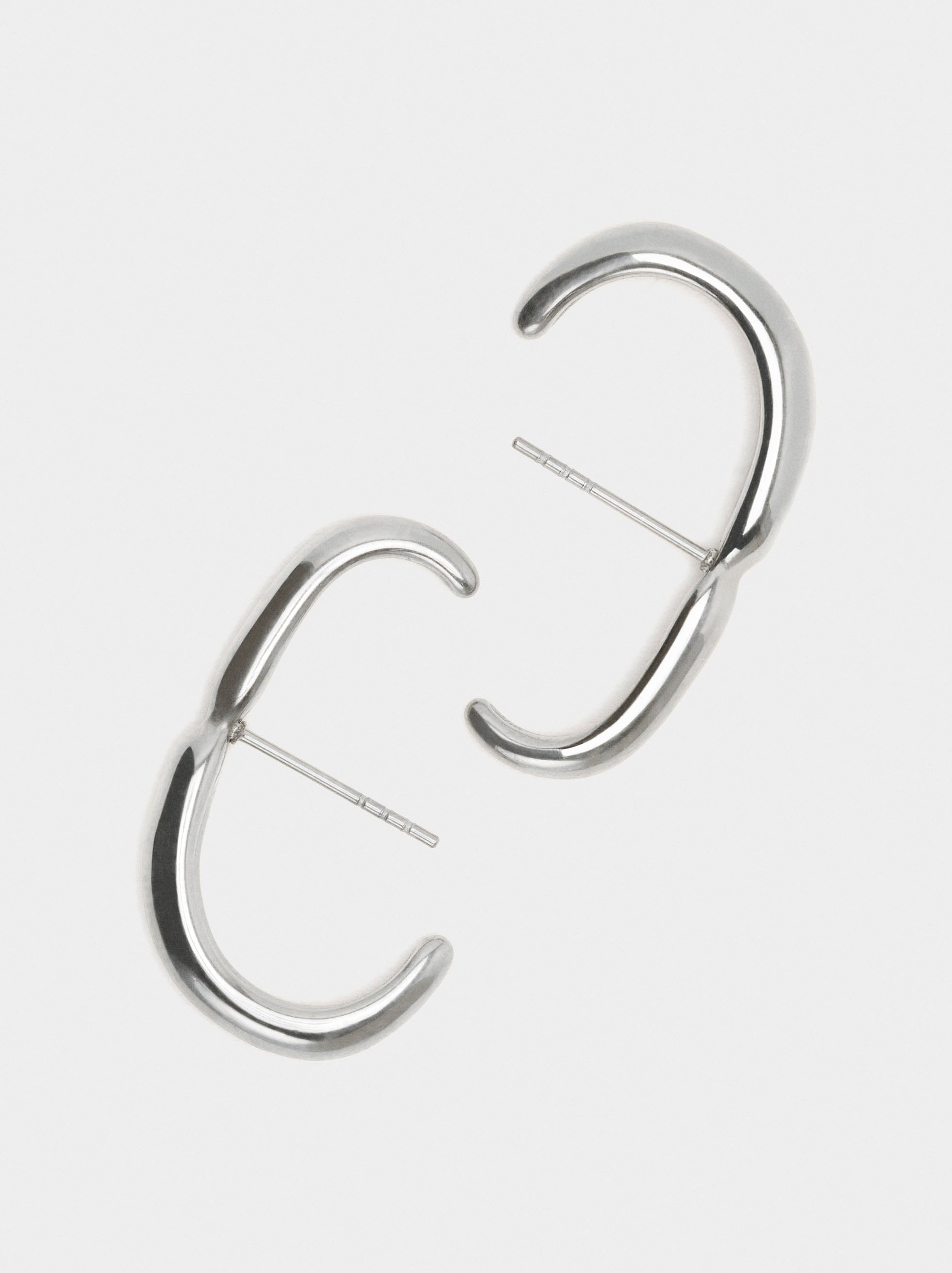 Pendientes Ear Jacket Segmentados - Acero Inoxidable