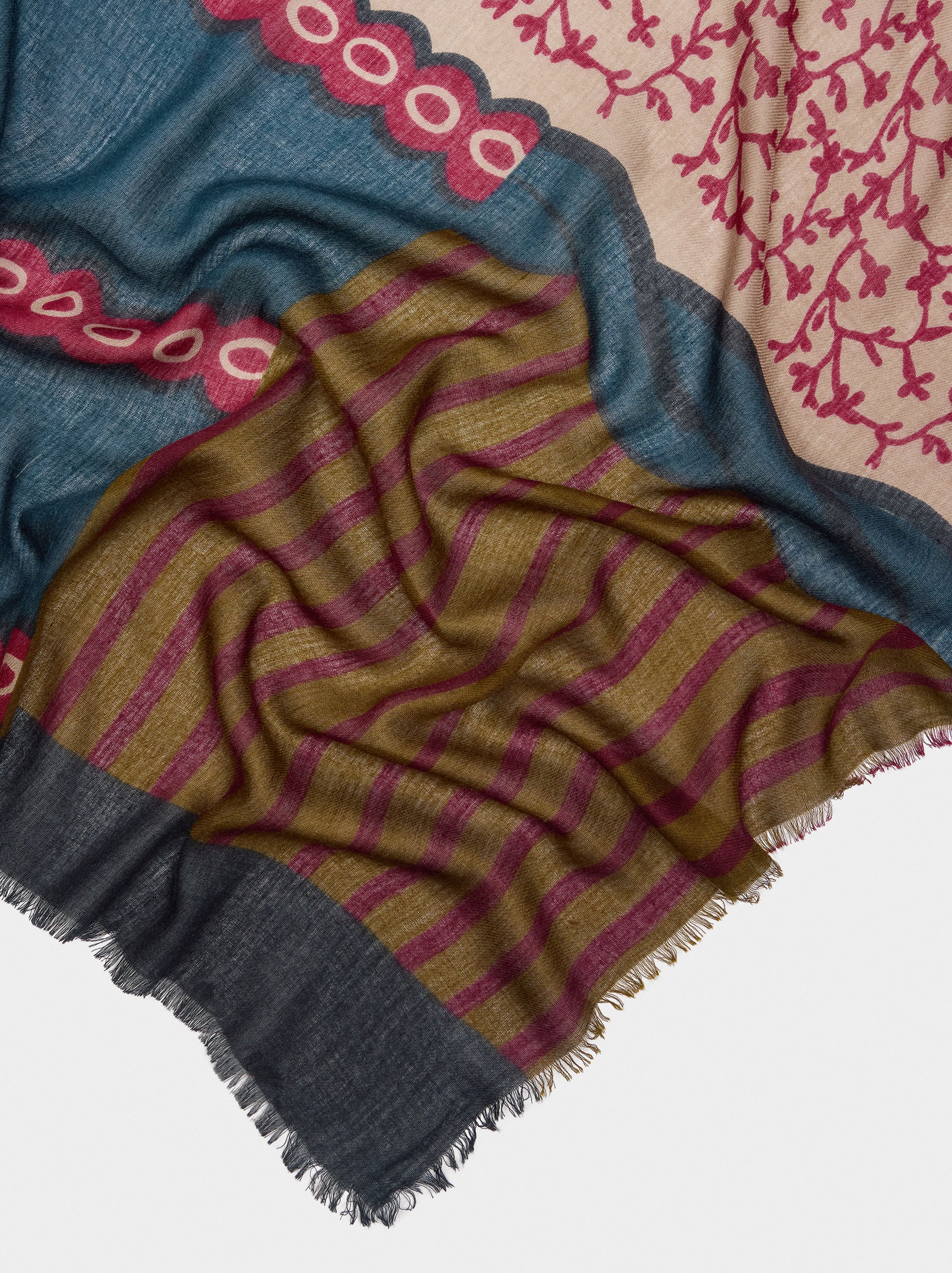 Pañuelo Estampado De Lana