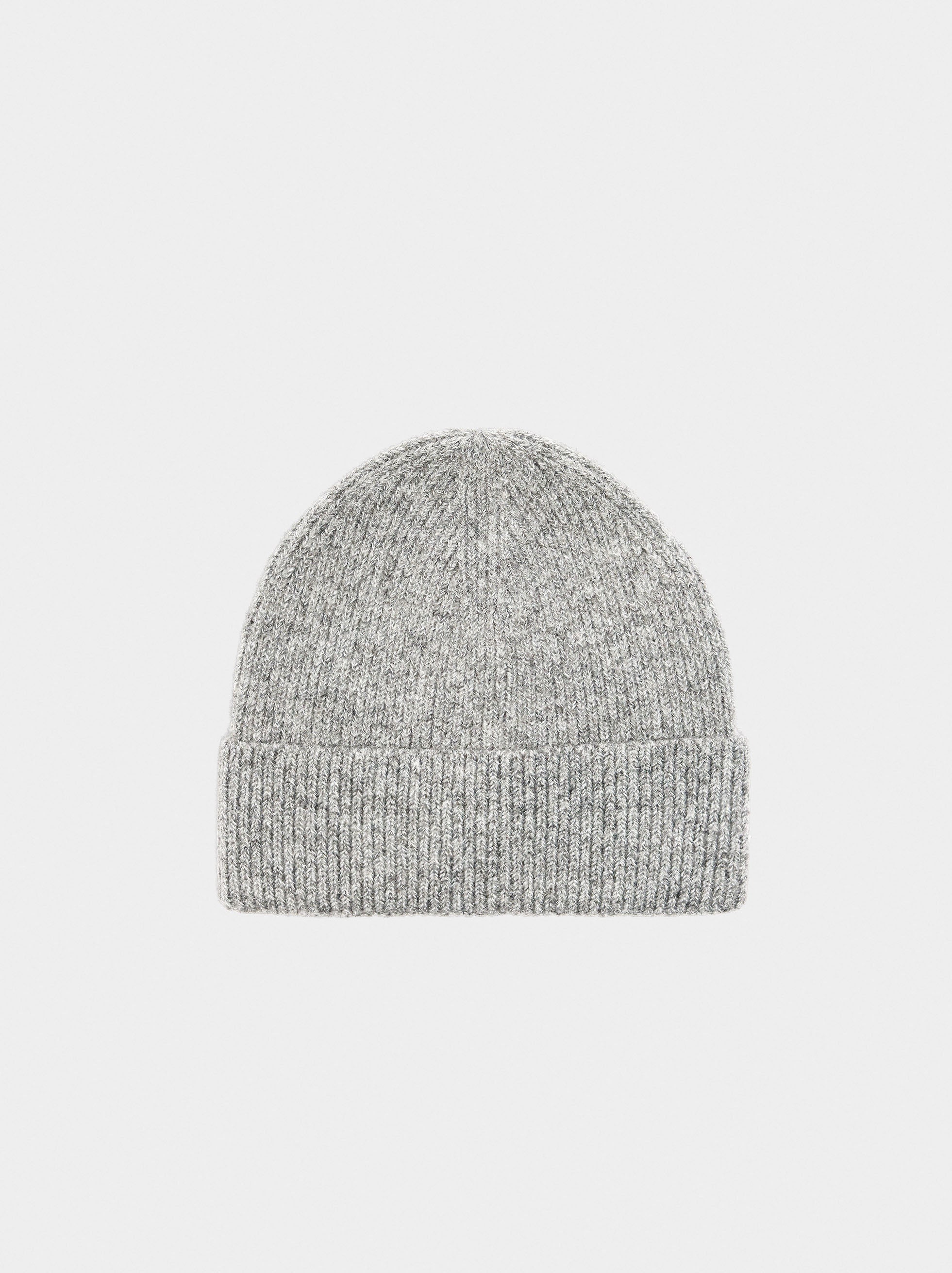 Gorro De Punto Lurex Con Dobladillo