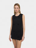 Vestido Corto Con Botones