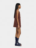 Vestido Corto Con Botones