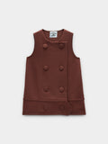 Vestido Corto Con Botones