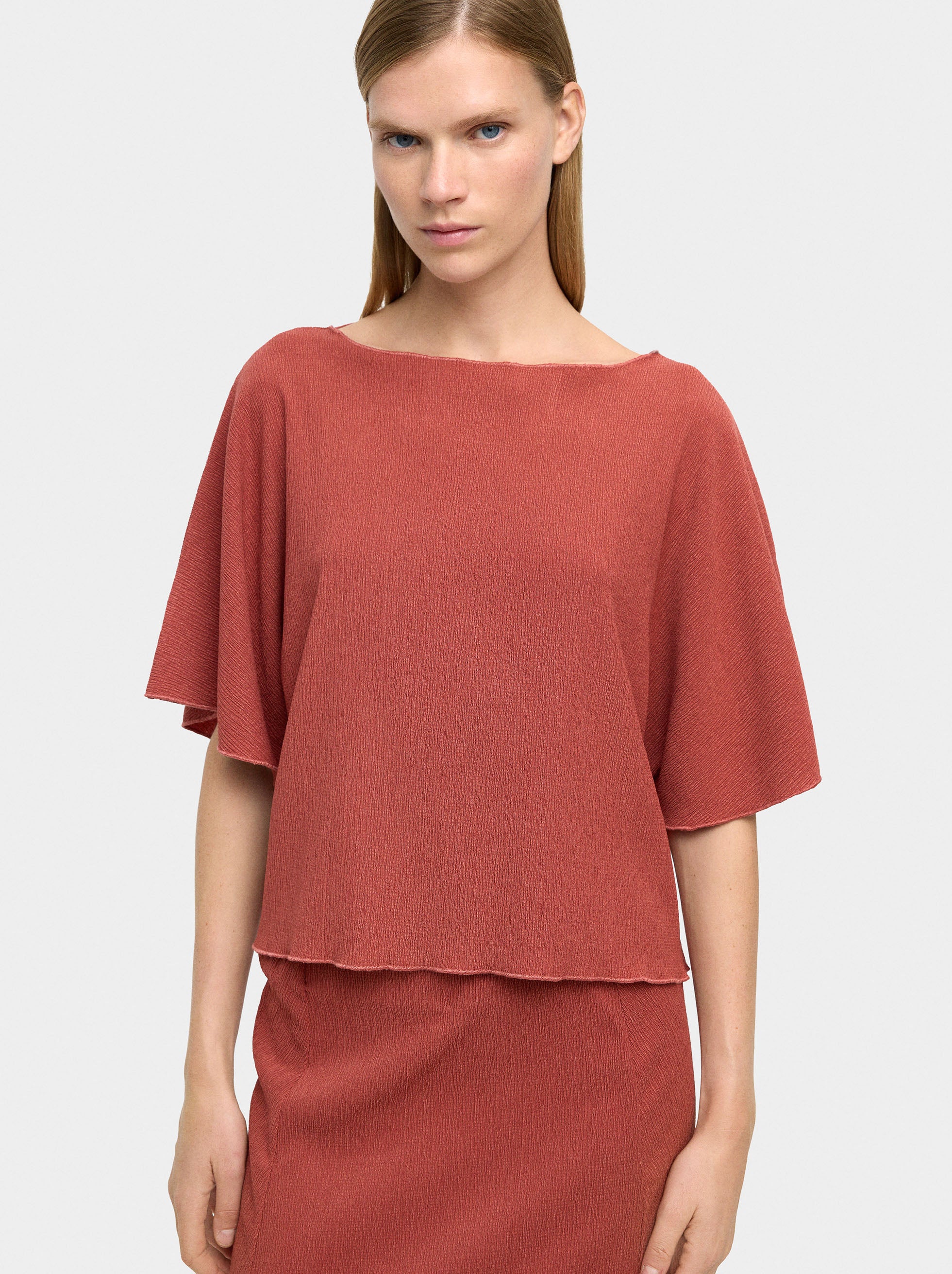 Blusa Efecto Arrugado