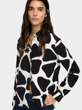 Camisa Estampada Efecto Arrugado