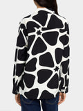 Camisa Estampada Efecto Arrugado