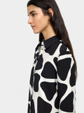 Camisa Estampada Efecto Arrugado