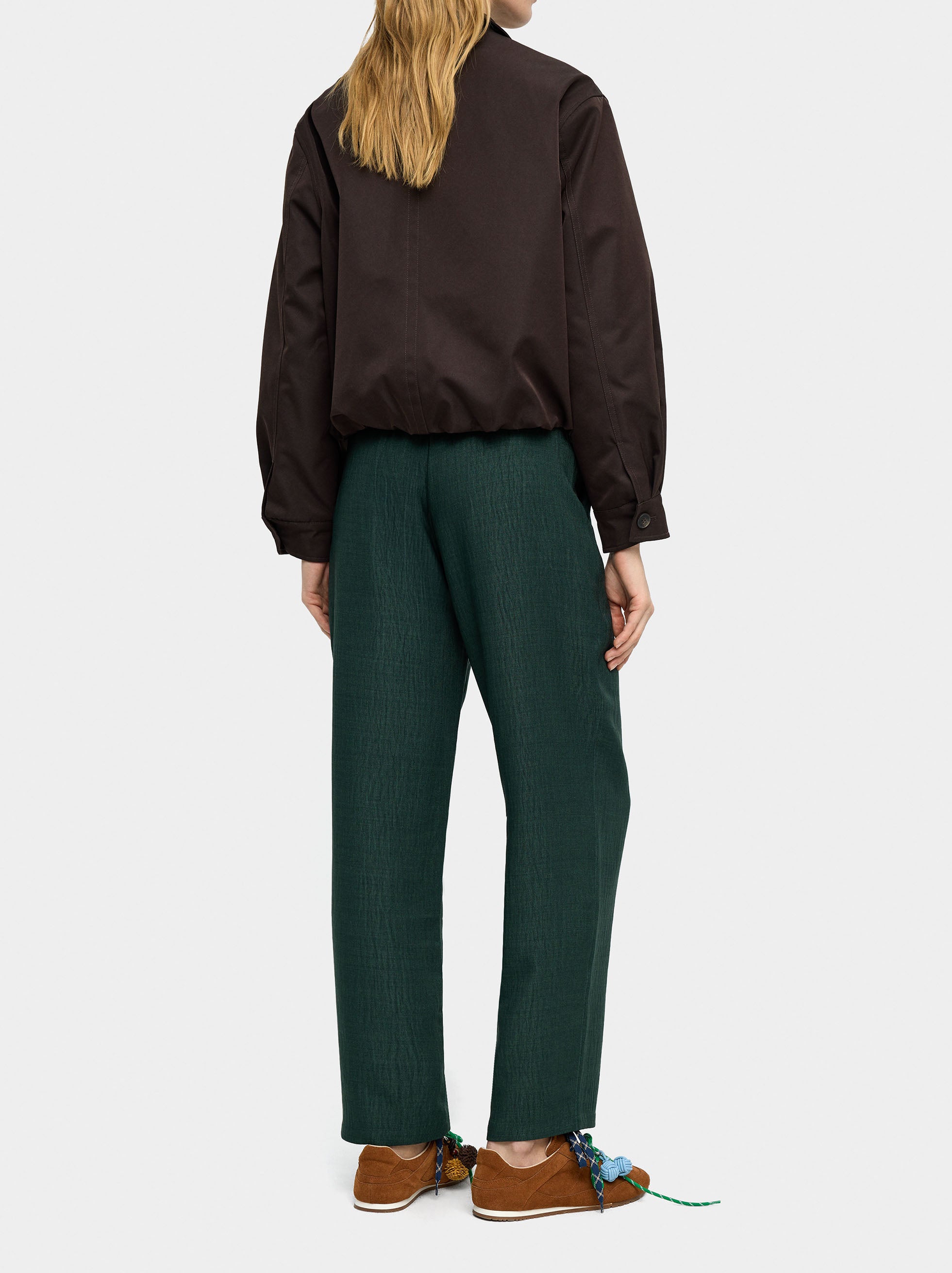 Pantalones Con Efecto Arrugado