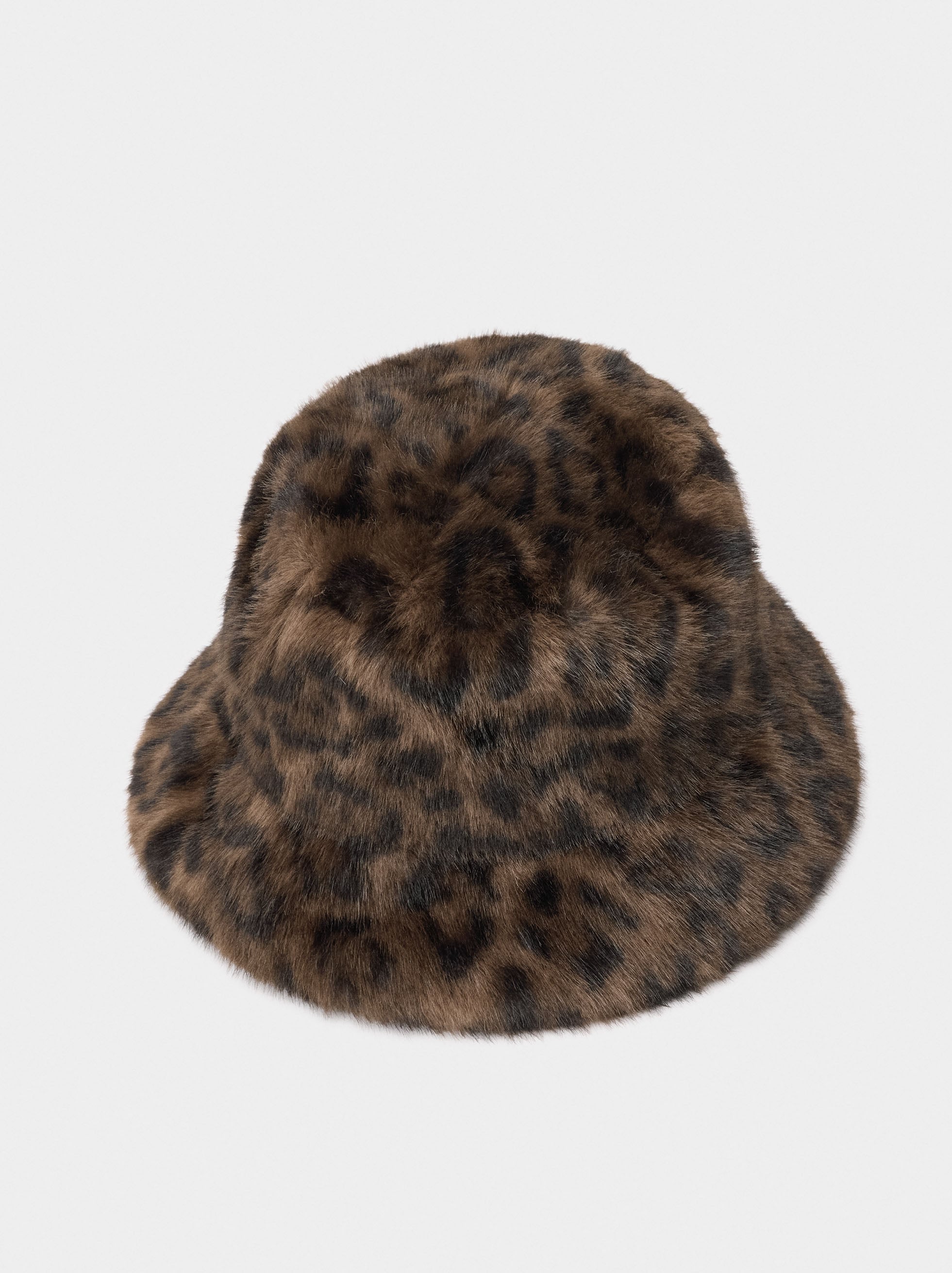 Sombrero Bucket Efecto Pelo Estampado Animal