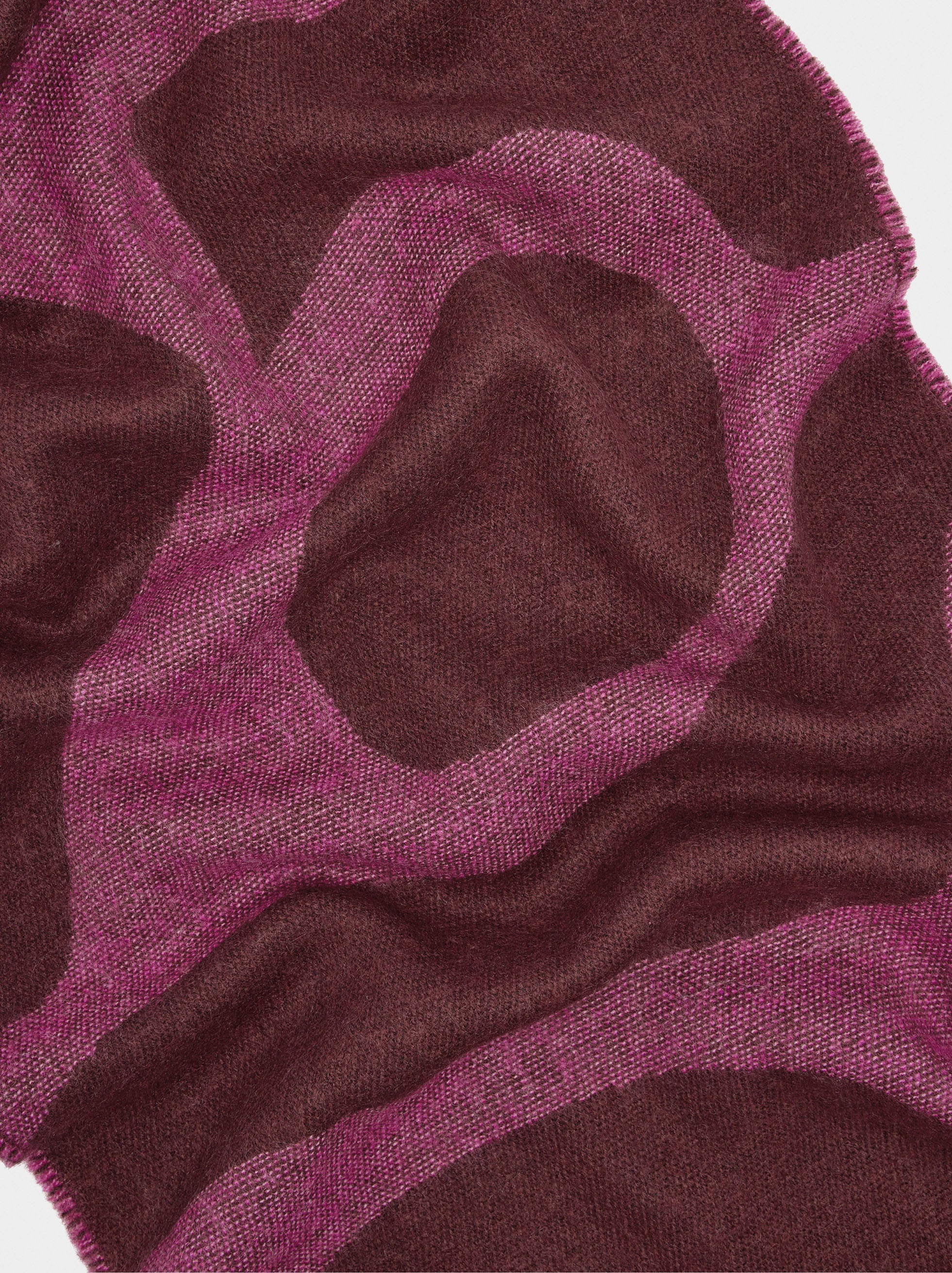 Bufanda De Jacquard Con Flecos