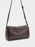 Bolso Bandolera Con Detalles De Piel