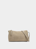 Bolso Bandolera Con Detalles De Piel