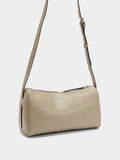 Bolso Bandolera Con Detalles De Piel
