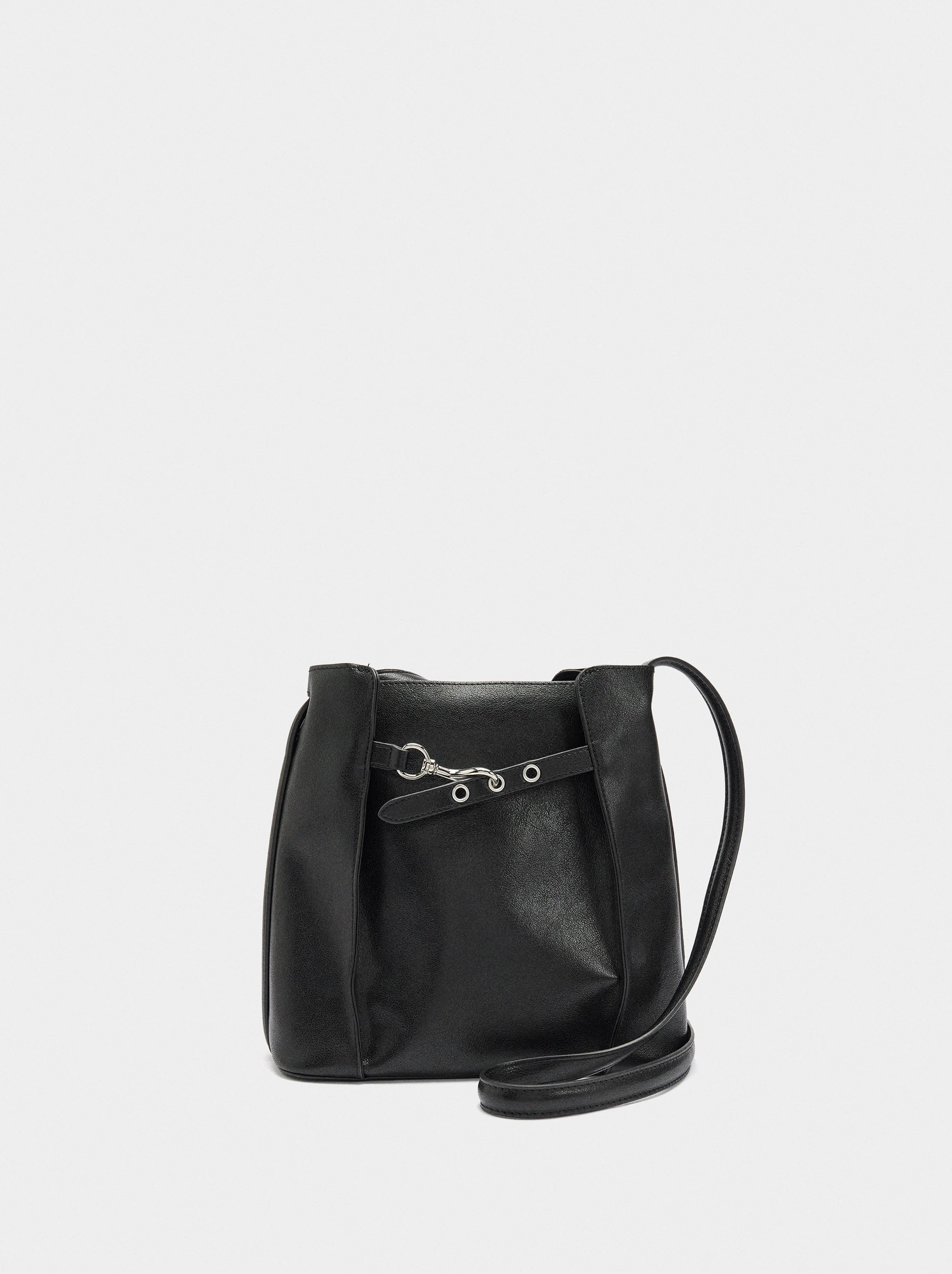 Bolso Bombonera Con Pliegues Laterales
