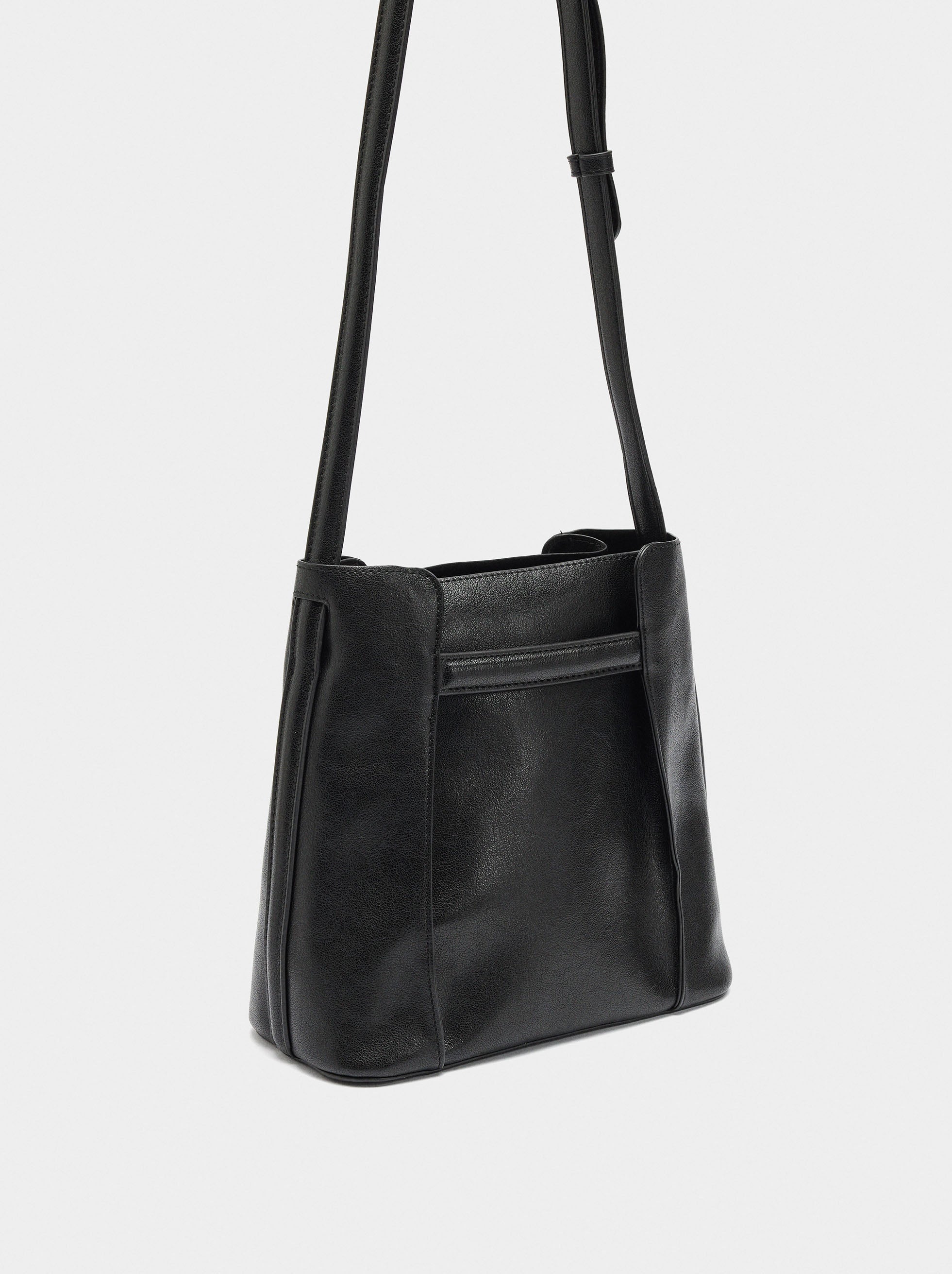 Bolso Bombonera Con Pliegues Laterales