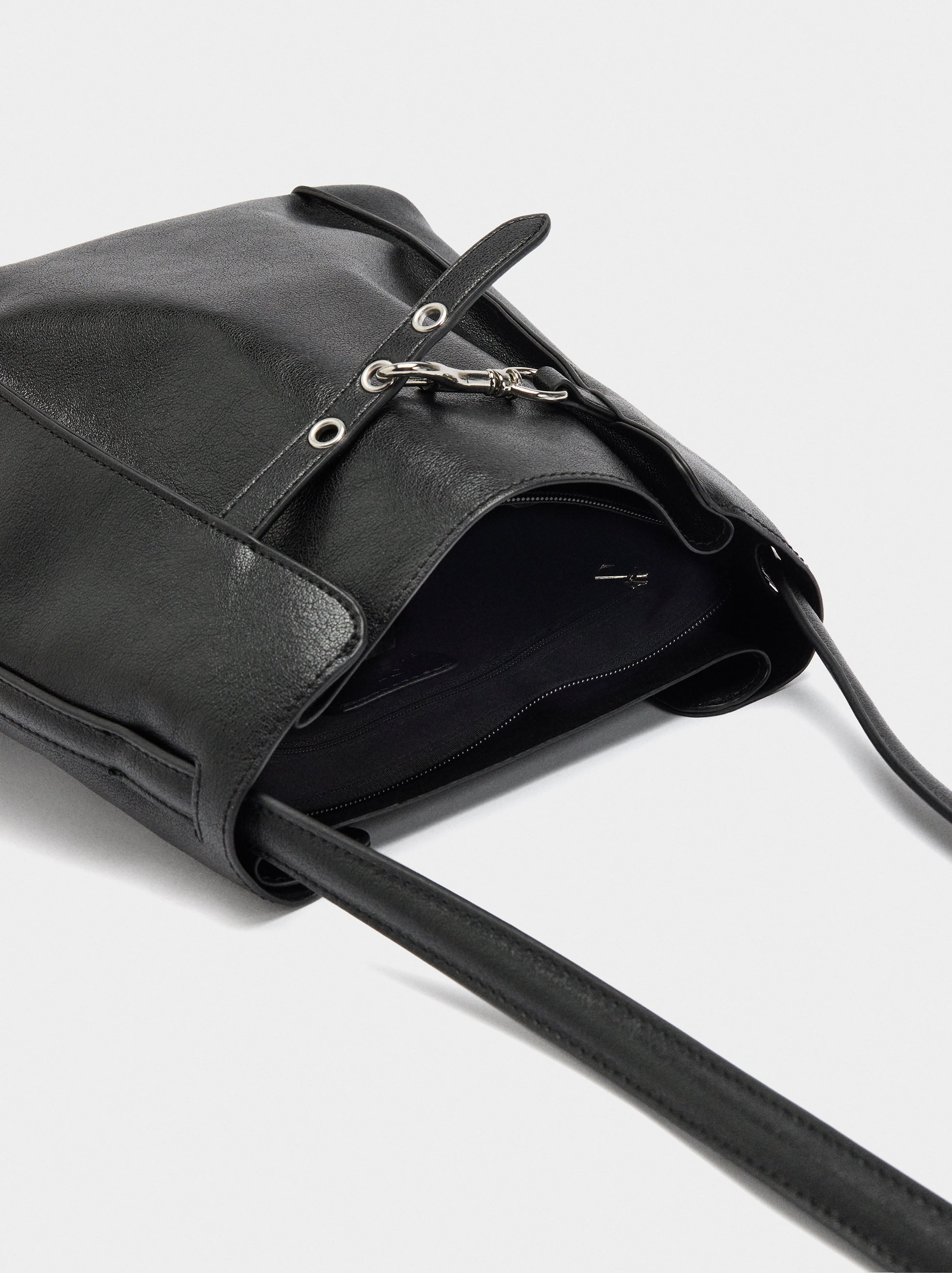 Bolso Bombonera Con Pliegues Laterales