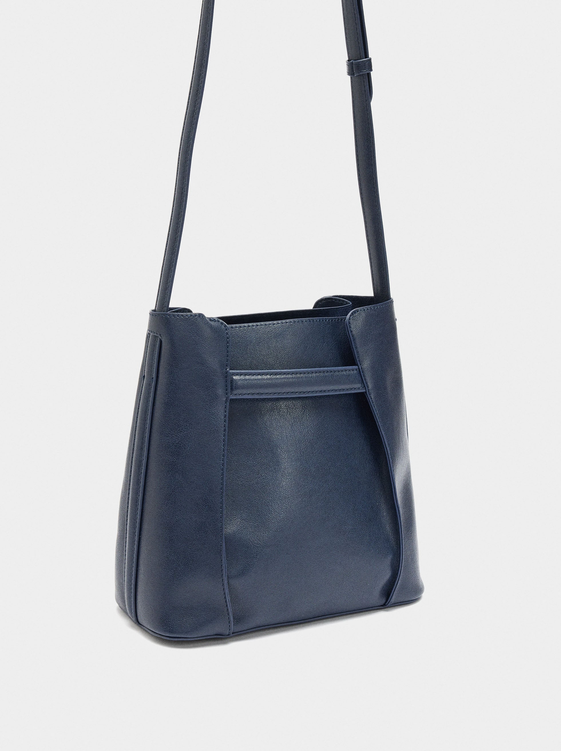 Bolso Bombonera Con Pliegues Laterales